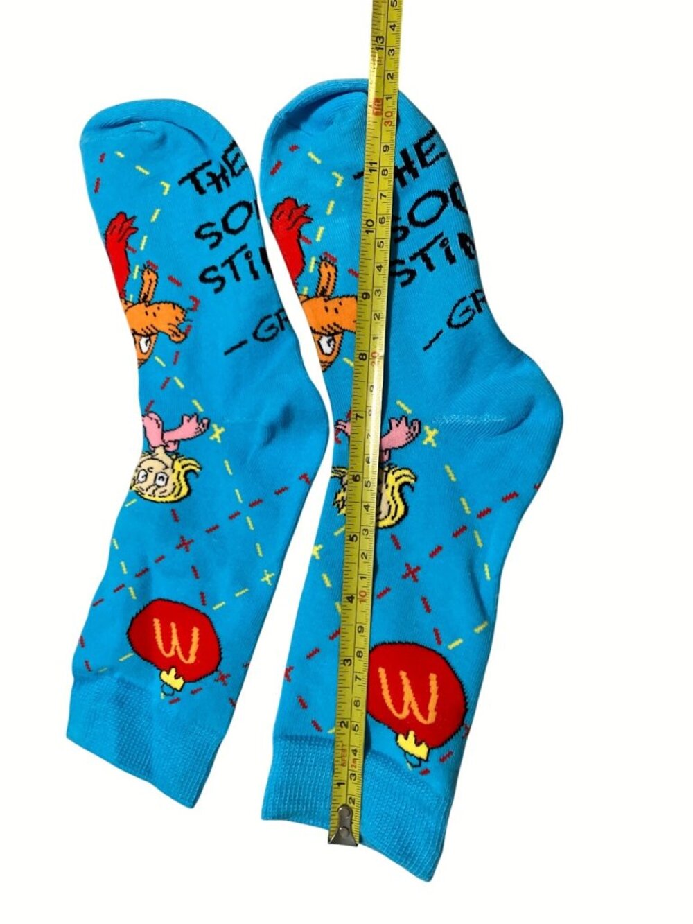 McDonald's Blue Grinch-Themed Socks With Fun Graphics These Socks Stink - Picture 5 of 5